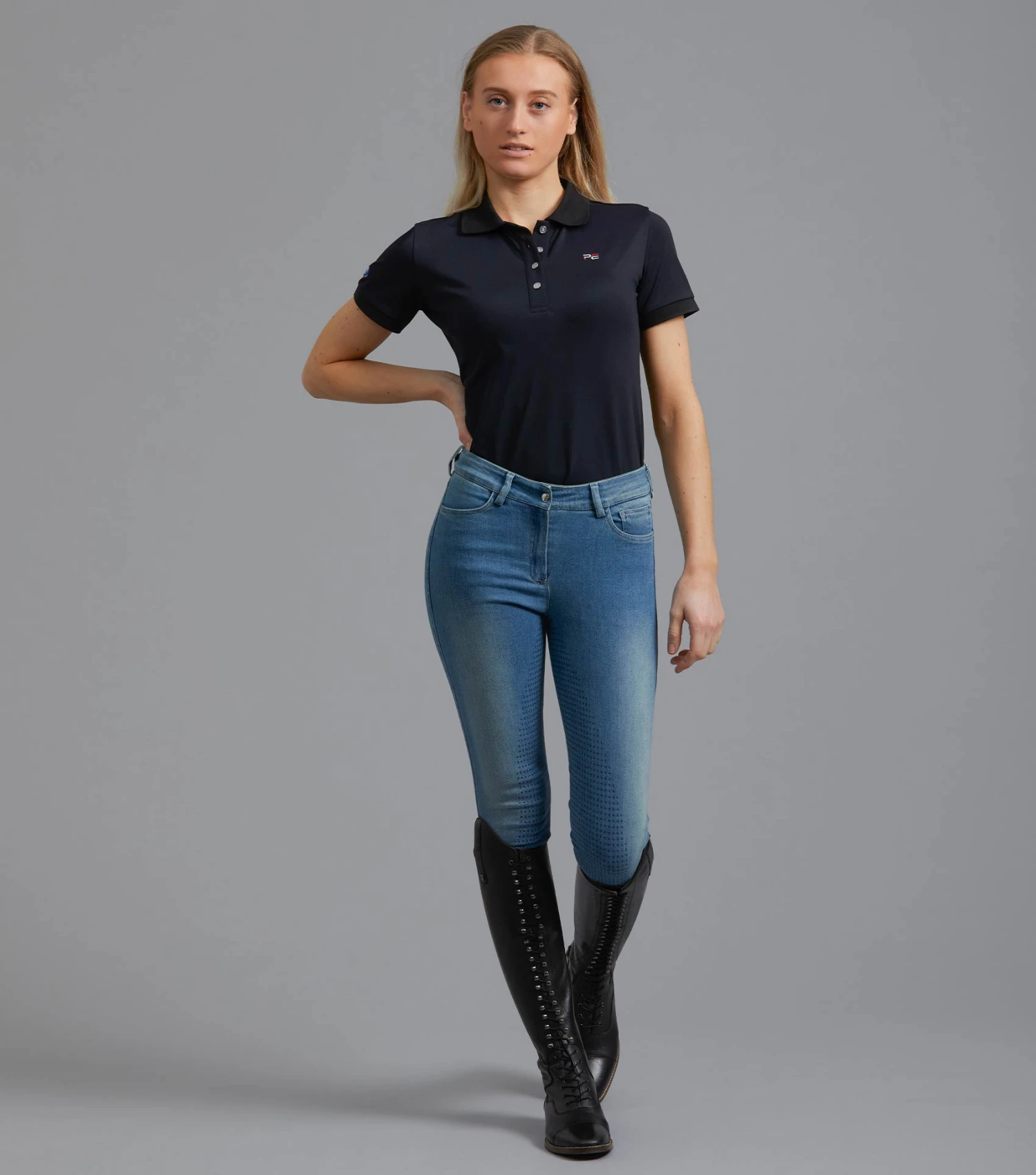 Gina Ladies Full Seat Denim Breeches Gina Ladies Full Seat Denim Breeches -Premier Equine Store gina ladies denim breeches 1