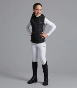 Mini Lamera Girl's Hybrid Riding Gilet 7 Mini Lamera Girl's Hybrid Riding Gilet -Premier Equine Store lamera kids gilet black 6