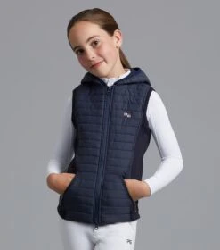 Mini Lamera Girl's Hybrid Riding Gilet 8 Mini Lamera Girl's Hybrid Riding Gilet -Premier Equine Store lamera kids gilet navy 1