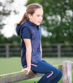 Mini Lamera Girl's Hybrid Riding Gilet 9 Mini Lamera Girl's Hybrid Riding Gilet -Premier Equine Store lamera kids gilet navy 2