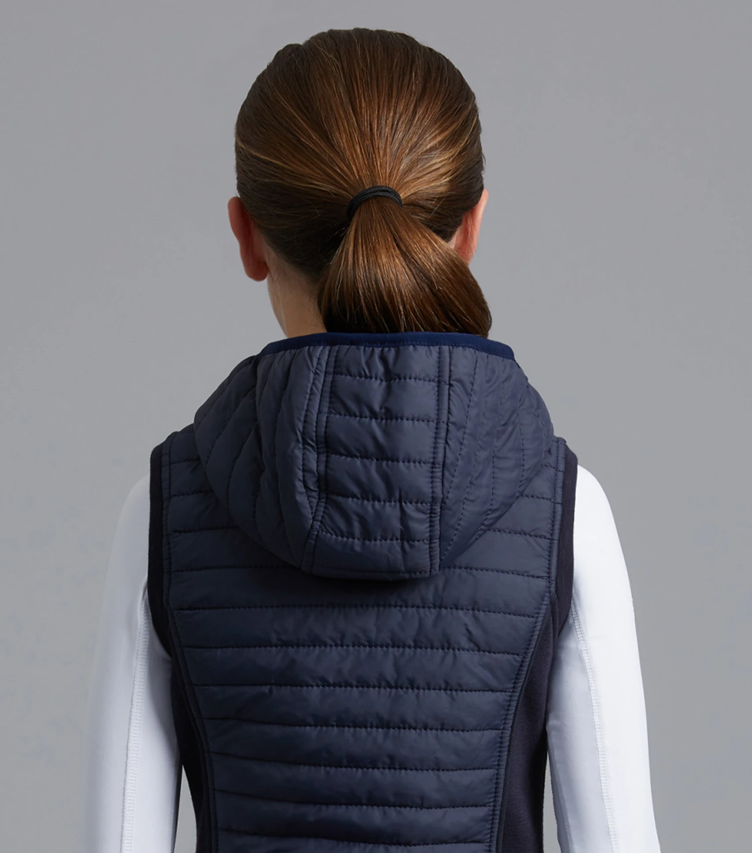 Mini Lamera Girl's Hybrid Riding Gilet Mini Lamera Girl's Hybrid Riding Gilet -Premier Equine Store lamera kids gilet navy 3
