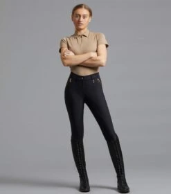 Milliania Ladies Full Seat Gel Riding Breeches -Premier Equine Store milliania ladies breeches black 1