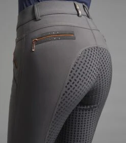 Milliania Ladies Full Seat Gel Riding Breeches -Premier Equine Store milliania ladies breeches grey 4 56def7ab f36f 4597 85d4 81152e86f0c4