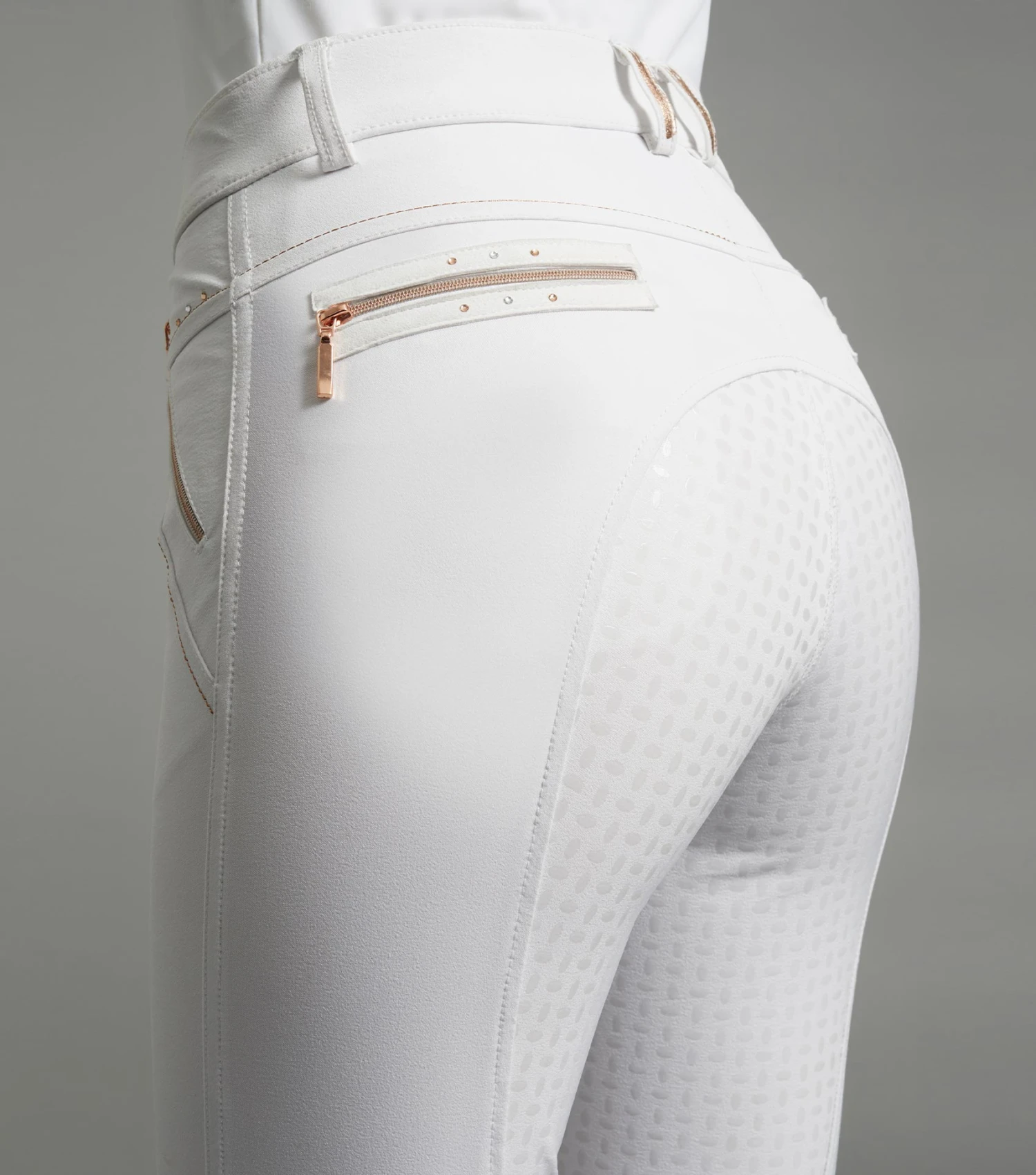 Milliania Ladies Full Seat Gel Competition Breeches Milliania Ladies Full Seat Gel Competition Breeches -Premier Equine Store milliania ladies breeches white 4
