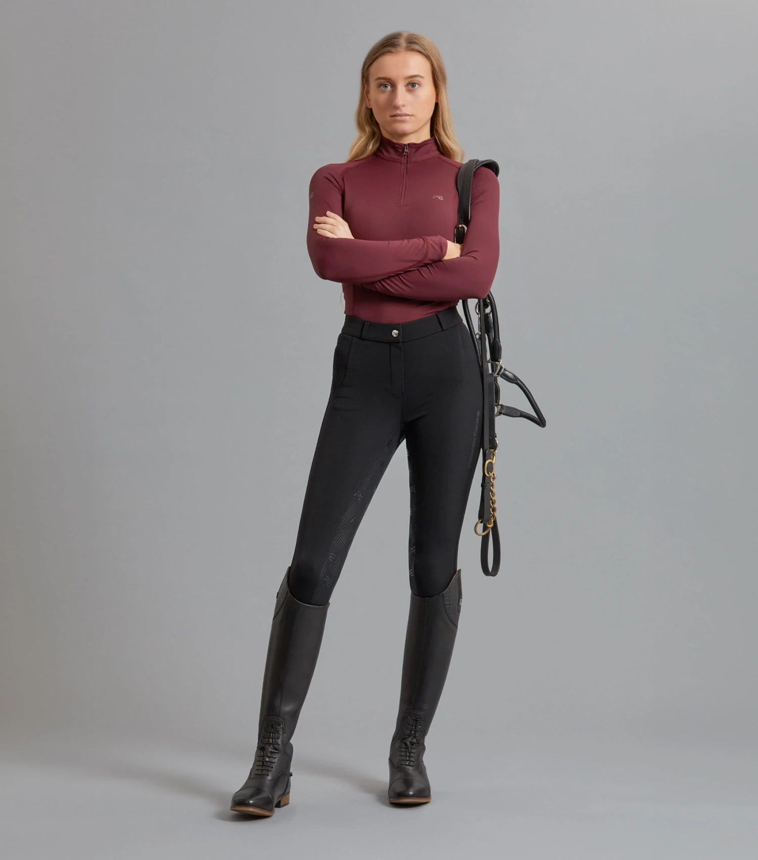 Ombretta Ladies Technical Riding Top Ombretta Ladies Technical Riding Top -Premier Equine Store ombretta base layer wine 2 ec3b3097 fef6 4a46 b3ac d3317d04e321