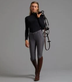 Pandora Ladies Full Seat Gel Riding Breeches -Premier Equine Store pandora ladies breeches grey 1