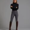 Pandora Ladies Full Seat Gel Riding Breeches -Premier Equine Store pandora ladies breeches grey 2