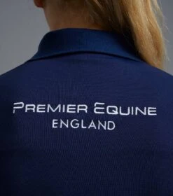 PE Ladies Team Polo Shirt -Premier Equine Store pe polo shirt navy 4