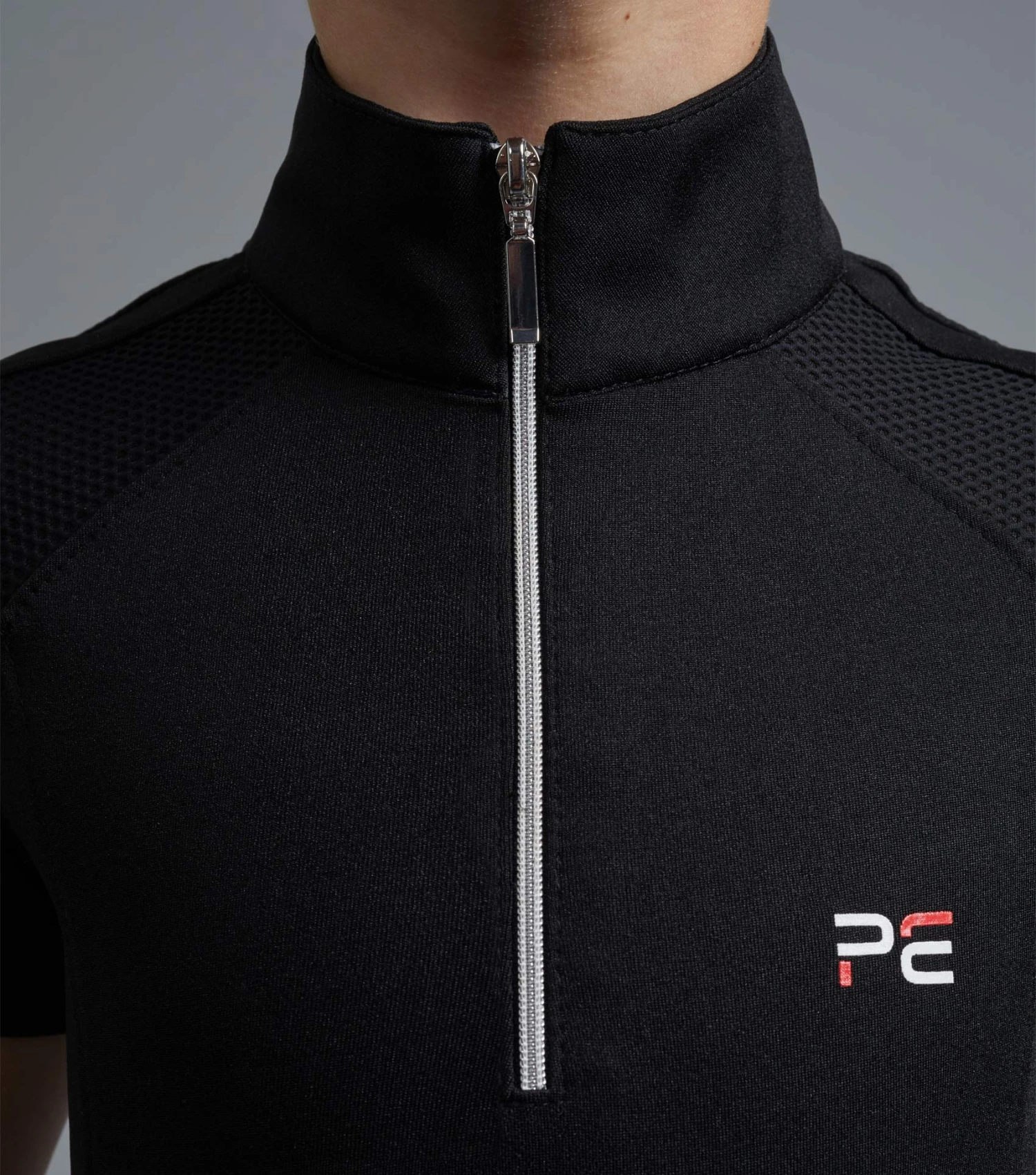 Mini Remisa Girl's Technical Short Sleeve Riding Top Mini Remisa Girl's Technical Short Sleeve Riding Top -Premier Equine Store remisa top kids black 4