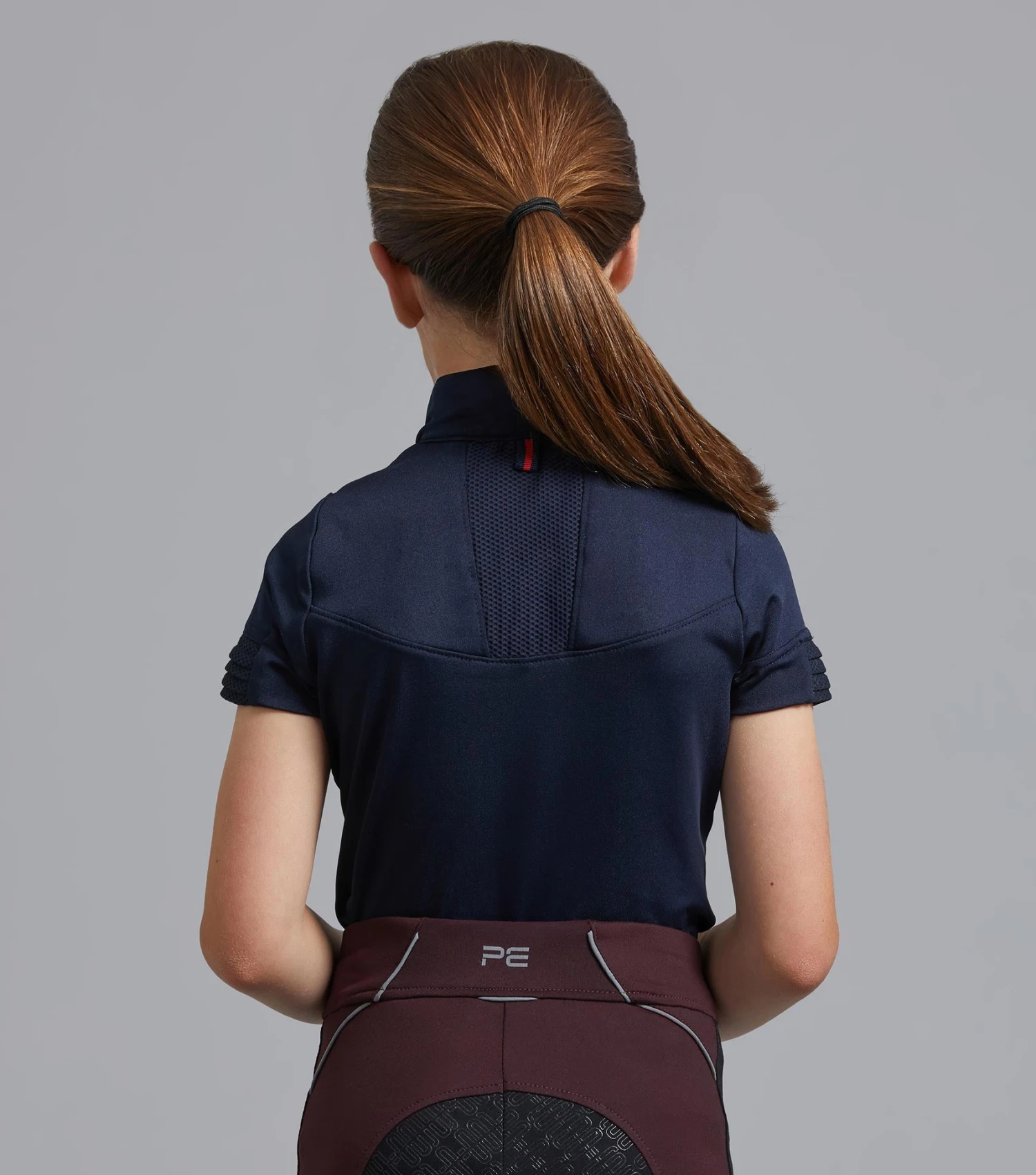 Mini Remisa Girl's Technical Short Sleeve Riding Top Mini Remisa Girl's Technical Short Sleeve Riding Top -Premier Equine Store remisa top kids navy 3