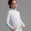Rossini Girls Lycra Show Shirt 2 Rossini Girls Lycra Show Shirt -Premier Equine Store rossini kids competition shirt white 1