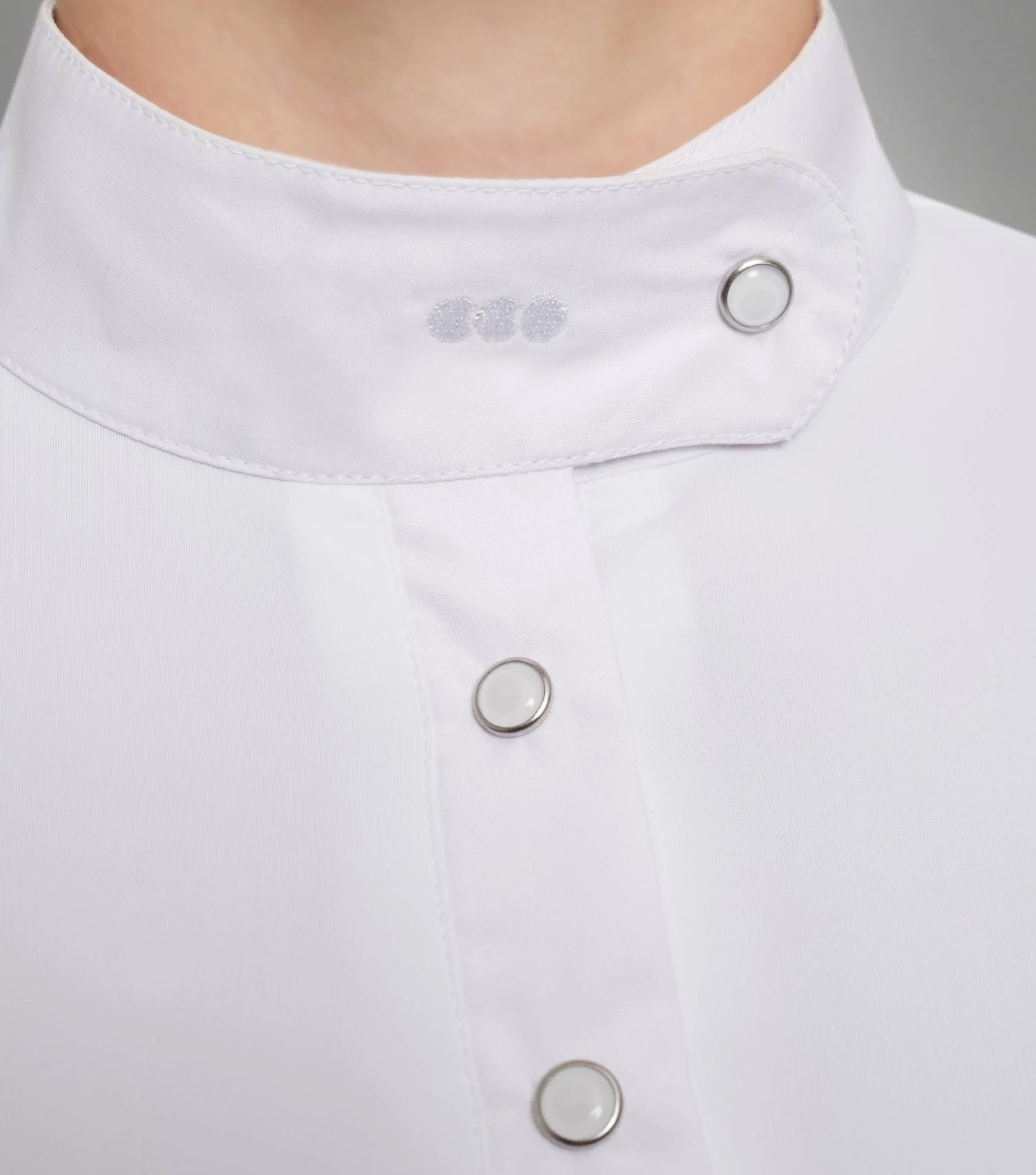 Rossini Girls Lycra Show Shirt Rossini Girls Lycra Show Shirt -Premier Equine Store rossini kids competition shirt white 3