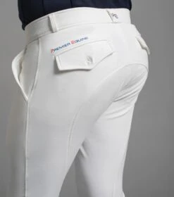 Santino Men's Gel Knee Competition Breeches 4 Santino Men's Gel Knee Competition Breeches -Premier Equine Store santino mens breeches white 3