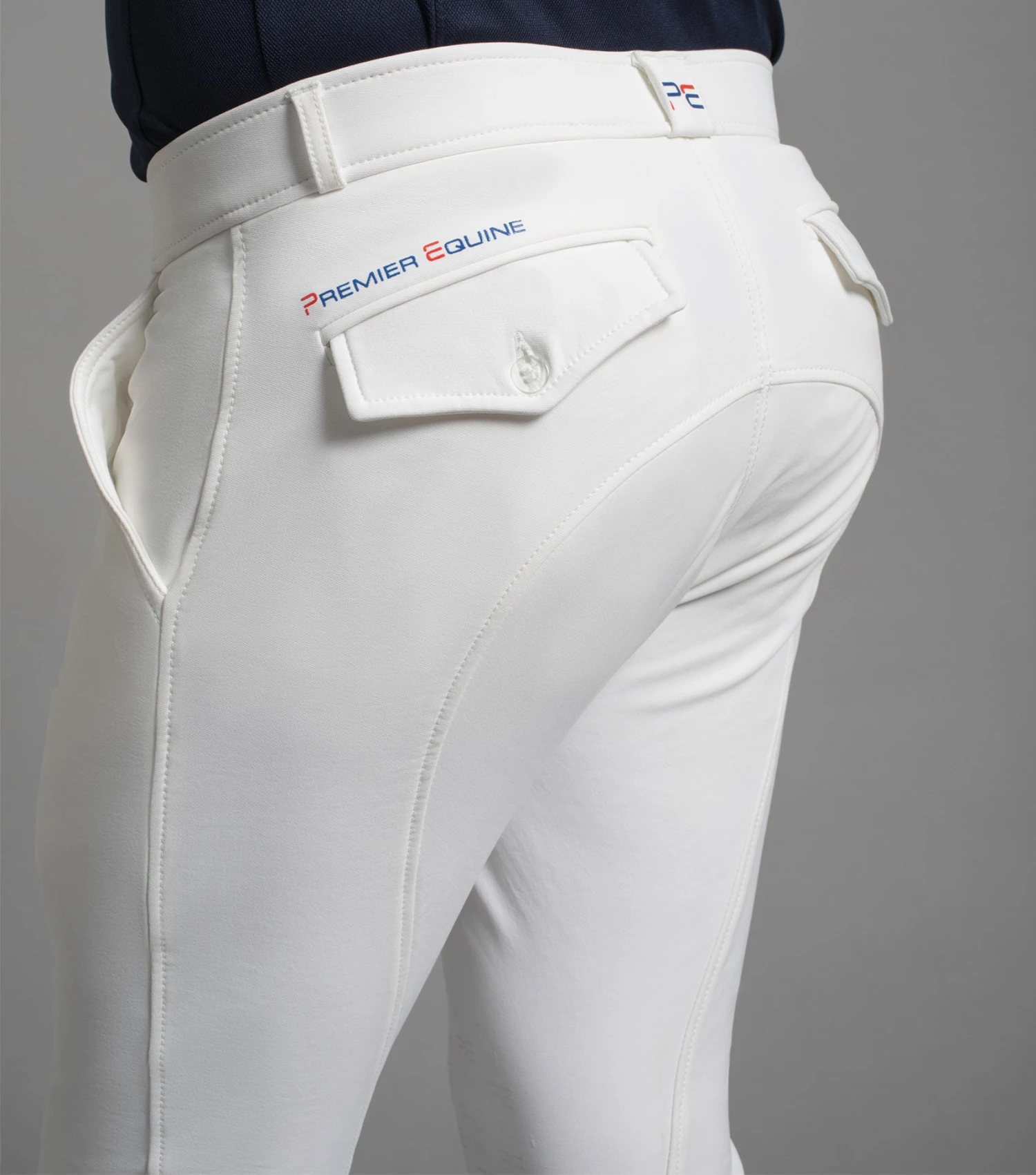 Santino Men's Gel Knee Competition Breeches Santino Men's Gel Knee Competition Breeches -Premier Equine Store santino mens breeches white 3