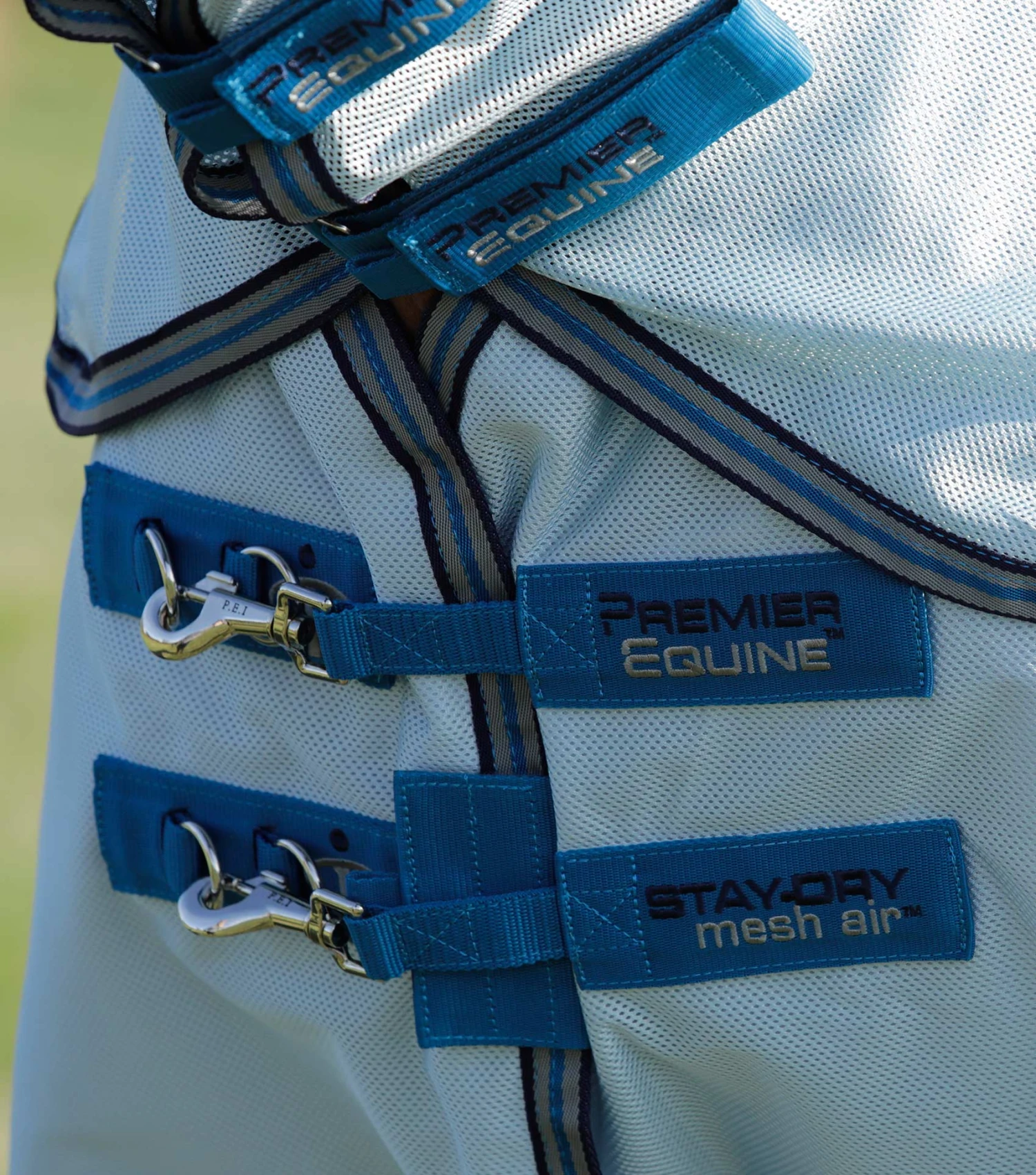 Stay-Dry Mesh Air Fly Rug with Surcingles Stay-Dry Mesh Air Fly Rug With Surcingles -Premier Equine Store stay dry mesh air fly rug with surcingles 208256bl 577383