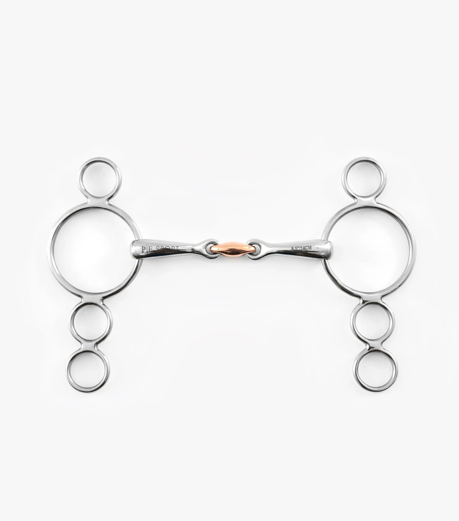 Three Ring Dutch Gag with Copper Lozenge Three Ring Dutch Gag With Copper Lozenge -Premier Equine Store three ring dutch gag with copper lozenge 811345 677022