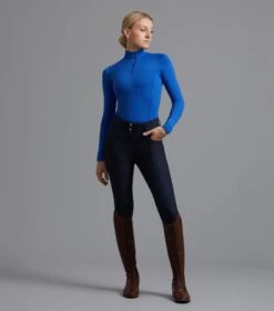 Virtue Ladies Full Seat Gel Riding Breeches -Premier Equine Store virtue ladies breeches navy 1