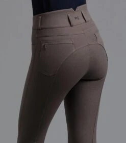 Virtue Ladies Full Seat Gel Riding Breeches -Premier Equine Store virtue ladies breeches walnut3